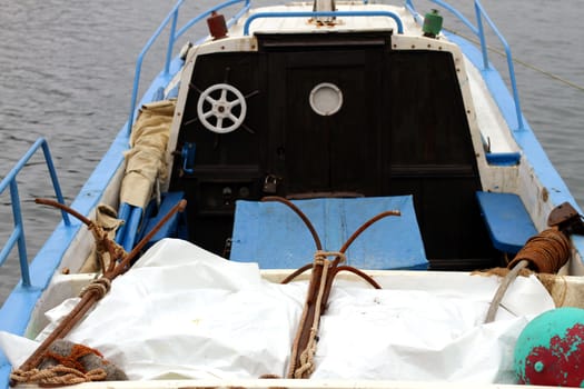 Old boat in Sozopol Bulgaria close up