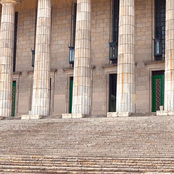 historic building in the Greek style columns