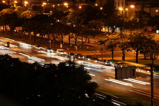 night view of Buenos Aires ,Argentina