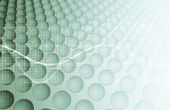 DNA Research of Science Genetic Data Background