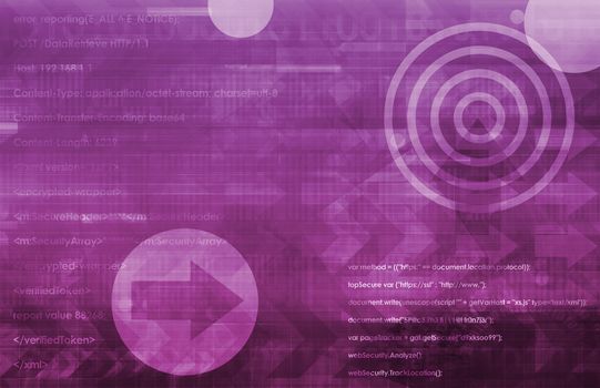 Technology Services on World Map Digital Art