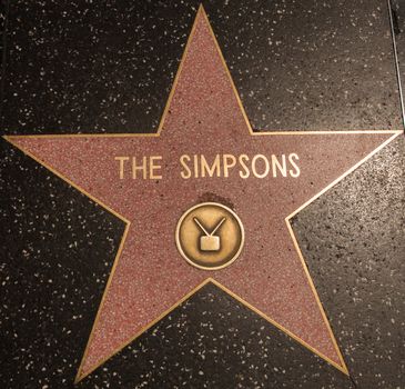 Hollywood Stars The Simpsons in Los Angeles 2013