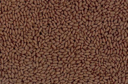 Background of rice chocolate flakes