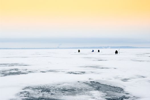 Hobby of many people - it is fishing in the winter