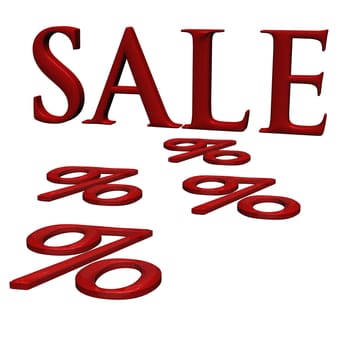 glossy red three-dimensional inscription sale