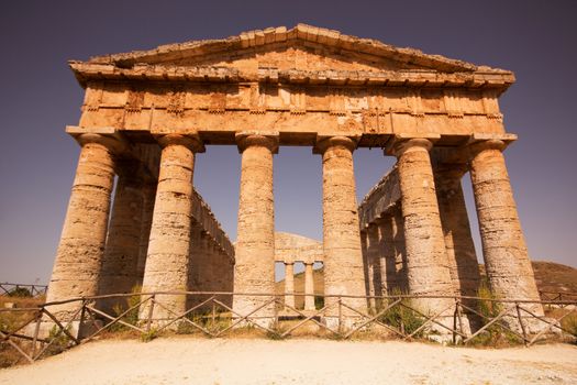 The Doric temple of Segesta in Northwestern Sicily