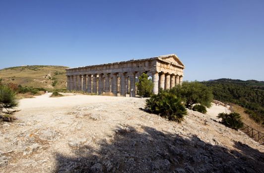 The Doric temple of Segesta in Northwestern Sicily