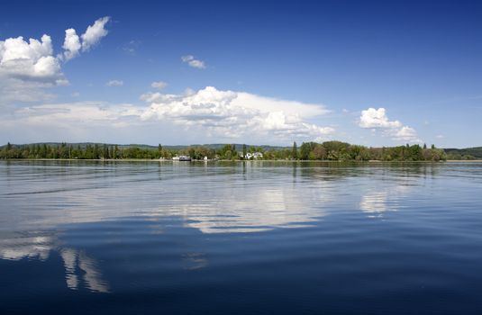 lake of constance with view to switzerland 