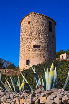 Javea denia San antonio Cape old windmills masonry structure in Alicante province spain