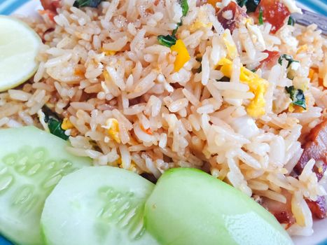 Close-up of delicious fried rice./Fried rice