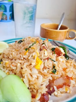 Close-up of delicious fried rice./Fried rice