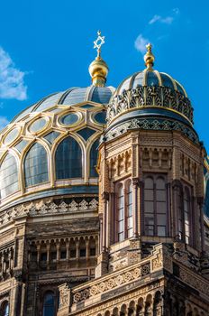 view of the New Synagogue in Berlin