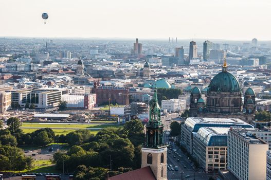 aerial view of the center of Berlin, Germany