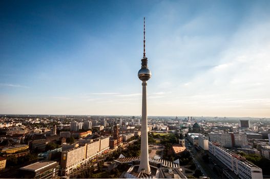 aerial view of the center of Berlin, Germany