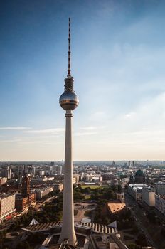 aerial view of the center of Berlin, Germany