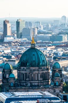 aerial view of the center of Berlin, Germany