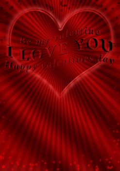 3d generate valentine's day background