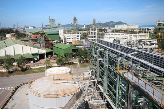 Landscape of Refinery Industrial plant in day time