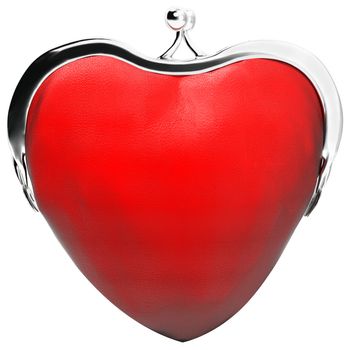 heart purse, love, money, purse in the shape of heart