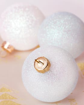 golden christmas ball background