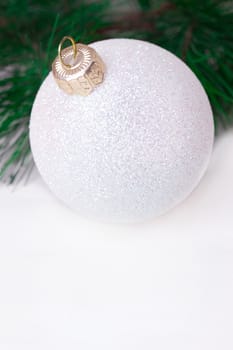 Cone and christmas tree isolated on white