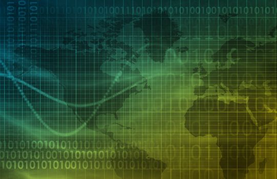 Internet World Wide Web Abstract Tech Background