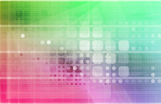Technology Concept with a Data Information Online