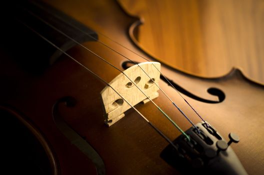 "time to practice violin" violin in vintage style on wood background