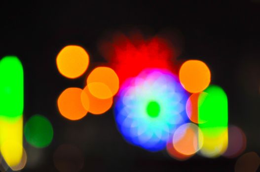 defocus of light background