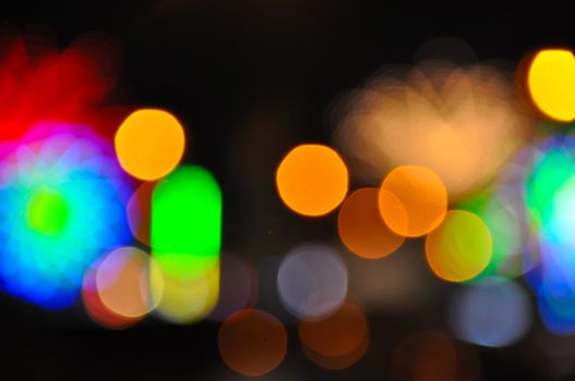 defocus of light background