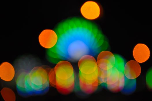 defocus of light background