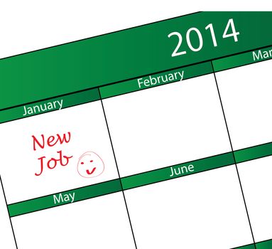 new year 2014 starting with new job
