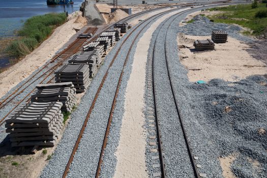  new railway construction to new port terminal