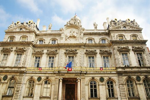 Hotel de ville or town or city hall of Lyon, France