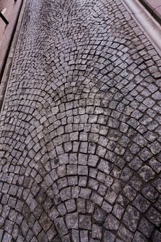 Cobblestone Pattern on Street in Istanbul