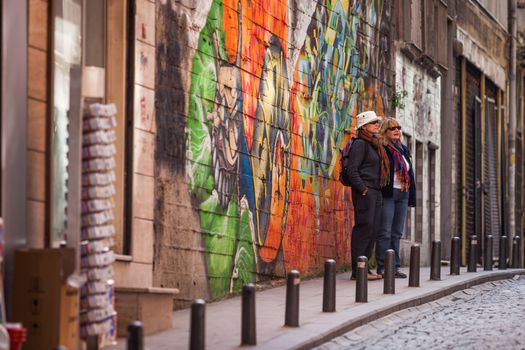 Two American Tourist Women in Istanbul