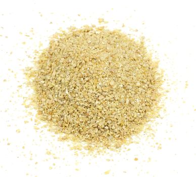 A pile of soybean meal, an ideal organic fertilizer and supplier of trace nutrients