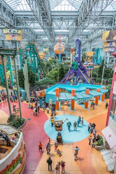 MINNEAPOLIS,MN - JULY 18: Theme park of Mall of America during a busy day, on July 18, 2013, in Minneapolis MN. 