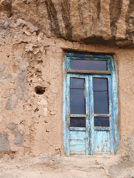 Old wooden doors in Kandovan village in Tabriz, Iran