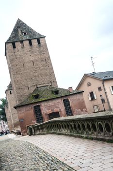 Tower in District of La Petite France in Strasbourg