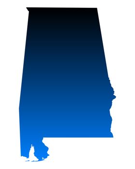 Map of Alabama