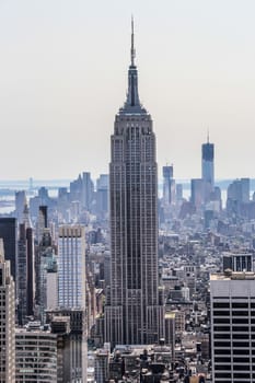 New York City, New York - September 4: Empire State Building with its surrounding, in New York City, NY, on September 4, 2013