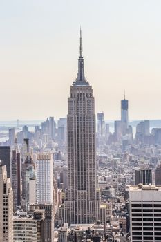 New York City, New York - September 4: Empire State Building with its surrounding, in New York City, NY, on September 4, 2013