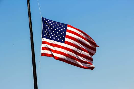 New York City, New York - September 4: United States Flag, in New York City, NY, on September 4, 2013. 