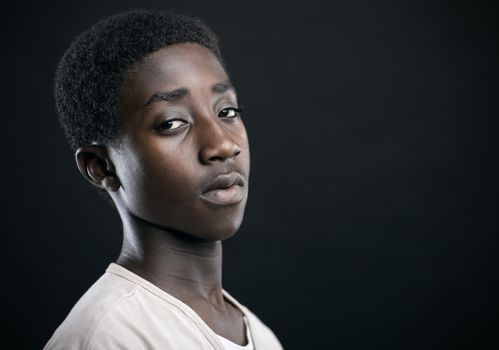 Portrait of an African boy