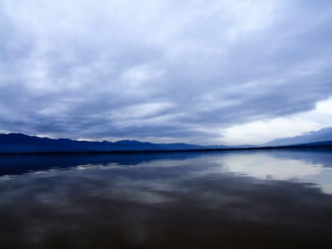 Dramatic Stormy Clouds on the Lake Kerkini