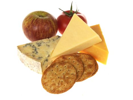 Cheese and Biscuits with Fruit