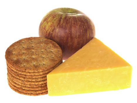 Apple with Cheese and Biscuits