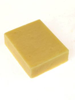 Cheddar Cheese Isolated White Backgorund