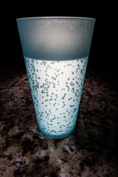 Cup that is lit up as if by it's own magic